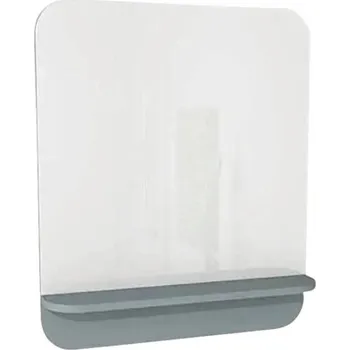 Koupelnový nábytek Zrcadlo do koupelny Devo Gloria 2.0 s fjordsnou zelenou poličkou 86 x 86 cm GL2-LUPL86-1-F72