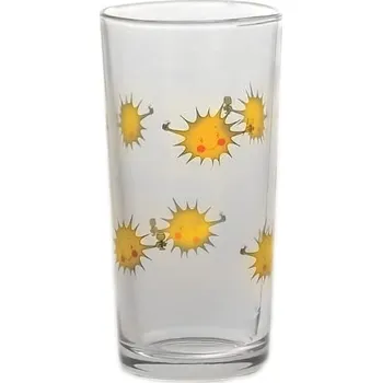 Sklenice sklen.260ml SLUNÍČKA MALÁ vysoká dekor