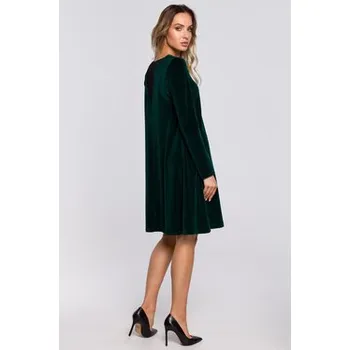 Dámské šaty Made of Emotion Koktejlové šaty M566 Zelená A-Line Fit M