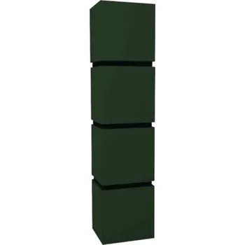 Koupelnový nábytek Koupelnová skříňka vysoká Devo Viva 2.0 pravá zelená matná 40 x 170 x 35 cm VV2-S4DP40x35-F77