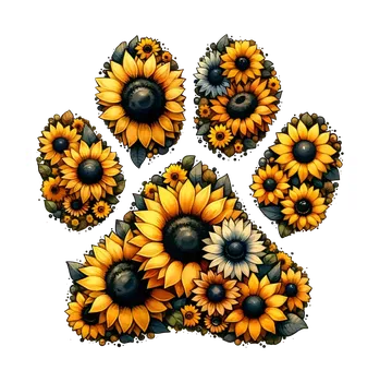 Nášivka NAŽEHLOVAČKA -Slunečnice tlapka