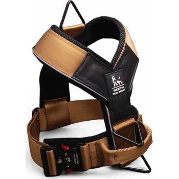 Postroj pro psa Bestia Collars Sportovní postroj pro psy Bestia Collar GripPro Khaki Velikost: L