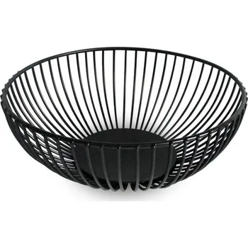 KITCHISIMO Drátěná mísa na ovoce 18 cm Černá