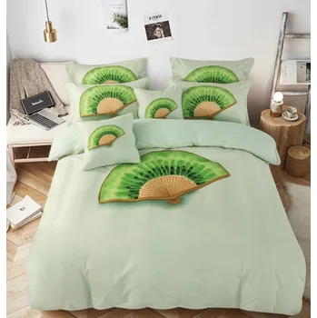 Povlečení POVLEČENÍ S 3D EFEKTEM 140x200/70x90cm - KIWI + POVLAK POLŠTÁŘEK ZDARMA !