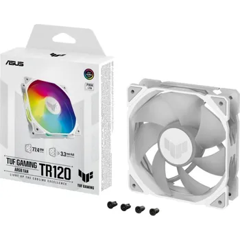 Počítač ASUS ventilátor TUF GAMING TR120 ARGB, 1x120mm, bílá 90DA0093-B09000