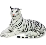Plyšový ležící tygr 200 cm bílý