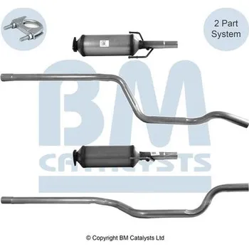 Filtr do auta Filtr sazových částic, výfukový systém BM CATALYSTS BM11062