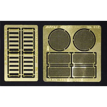 Plastikový model Royal Model 1/35 Engine grill screen Panther G