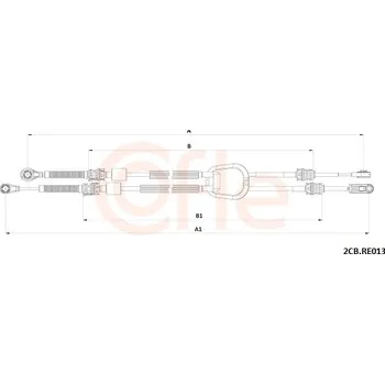 Tažné lanko, ruční převodovka, , COFLE, 92.2CB.RE013