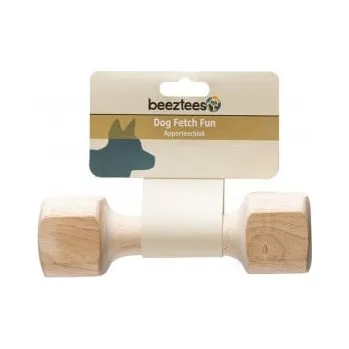 Hračka pro psa Dřevěná hračka pro psy, činka DEX, hnědá, 230 g