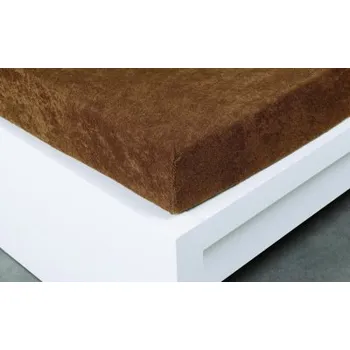 Prostěradlo Jersey prostěradlo Exclusive dvojlůžko - hnědá 140x200 cm