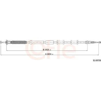 Autodíl Tazne lanko, parkovaci brzda, , 55700929, 55704104, COFLE, 12.0721