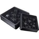 Eat Slow Live Longer zpomalovací miska Star šedá 30cm