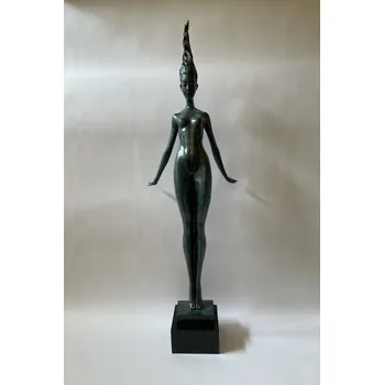 LUXUSNÍ BRONZOVÁ SOCHA 101 cm - AKT MODERNA