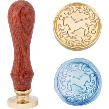 Razítko Pečetní razítko, KONÍK, 7,8x2,2 cm, 1ks