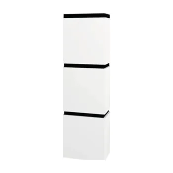 Koupelnový nábytek Koupelnová skříňka vysoká Devo Viva 2.0 levá bílá matná 40 x 170 x 26 cm VV2-S4DL40x26-F83