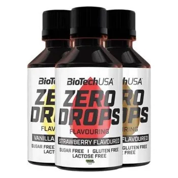 Sladidlo Biotech USA Zero Drops, dochucovací kapky, 50 ml nut nugat