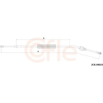 Převodovka Tažné lanko, ruční převodovka, , COFLE, 2CB.VK023