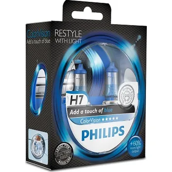 Autožárovka H7 - PHILIPS COLORVISION BLUE, 12972CVPBS2, PHILIPS, 12972CVPBS2