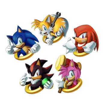 Nášivka NAŽEHLOVAČKA - Sonic parta v koužcích