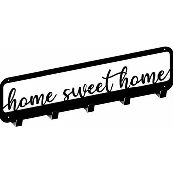 Věšák Interex design Nástěnný věšák HOME 3 / Černý matný