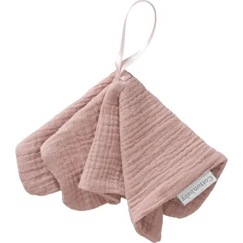 dudlíky COTTONBABY Muchláček na dudlík Soft Old Pink