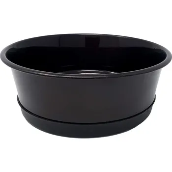 Miska pro psa PROFIZOO Miska nerezová extra protiskluzová 550 ml Tmavě hnědá