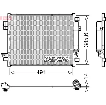 Klimatizace automobilu Kondenzátor, klimatizace, , 921003VD1A, DENSO, DCN46034