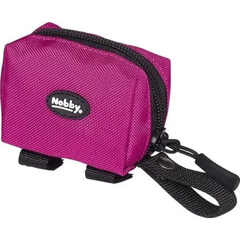 Kosmetika pro psa Aminela Nobby RIO zásobník na sáčky růžový 7,5 x 4 x 5 cm