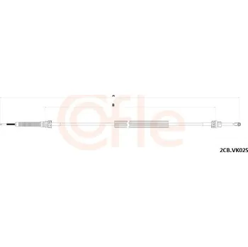 Tažné lanko, ruční převodovka, , COFLE, 92.2CB.VK025