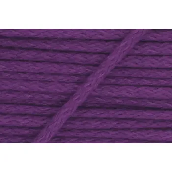 Bavlněná šňůra 4mm fialová karta 50m