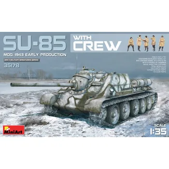 Plastikový model 1/35 SU-85 mod. 1943 early production with crew
