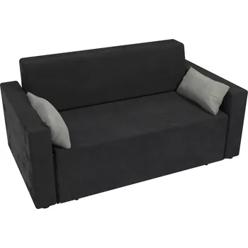 Pohovka Rozkládací pohovka Kate - Černá, Molitanová matrace - pohovka Kate, Bez taburetu