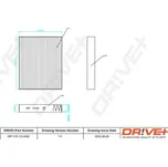 Filtr, vzduch v interiéru Dr!ve+ DP1110.12.0346