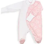 Kojenecký overal Cream Heart; Barva: růžová; Velikost: 68