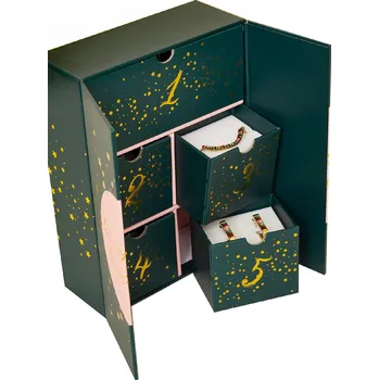 Náušnice ORNAMENTI Vánoční dárková sada se šperky Zircon bílá