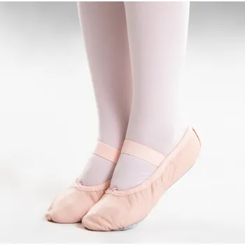 Dámská fitness obuv DOMYOS Baletní piškoty s jednodílnou podešví 33 RŮŽOVÁ