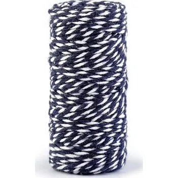 Příze Ozdobná šňůra Ø1,5 mm - 4 modrá temná