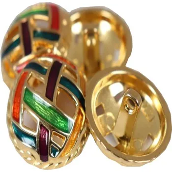 Knoflík Knoflík dámský DILL 410012 ZLATÝ BAREVNÝ KOVOVÝ - Zlatá, 18mm