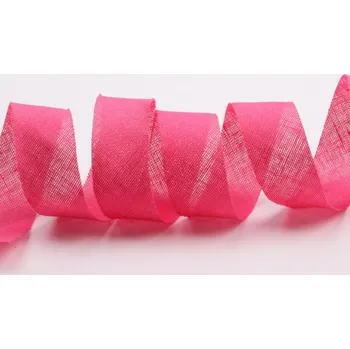 Lemovací šikmý proužek - Bavlněný - Nezažehlený - Jahodový