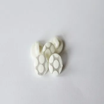 Knoflík Knoflík bílý + puntík 11507/20 - Bílá, 13 mm