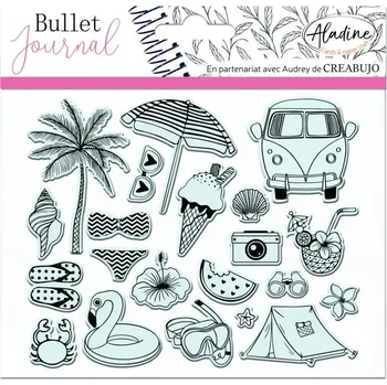 Dětské razítko Razítka Stampo Bullet Journal - Cestovatelský denník