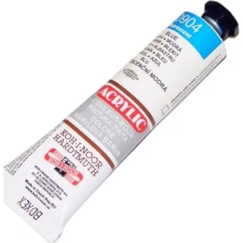 Výtvárné potřeby Akrylová barva Koh-i-Noor 40 ml - fluo modrá 0904
