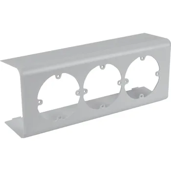 kabelová chránička Přístrojová podložka 8560-13 pro kanály EKE trojnásobná, bílá. KOPOS 8560-13_HB