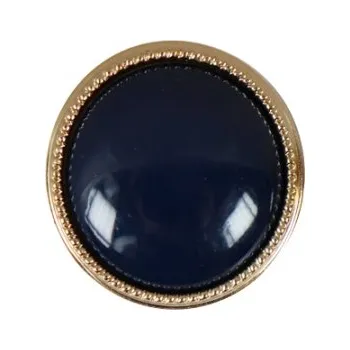 Knoflík Knoflík dámský DILL 320148 MODRÝ KOVOVÝ - Modrá, 15mm