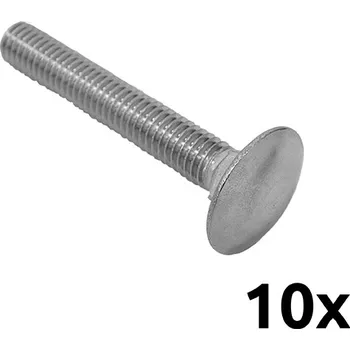 Šroub UMAKOV Šroub metrický vratový M6,0x20 DIN603 A2 nerezový 10ks/bal