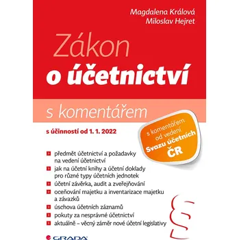 Kniha Zákon o účetnictví 2022 - s komentářem