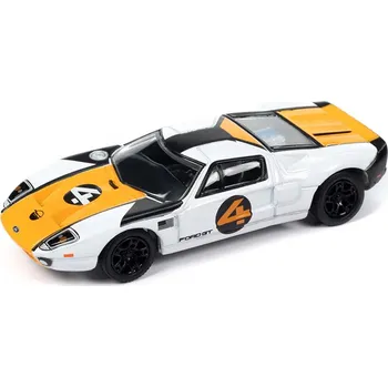 autíčko Ford GT #4 2005 1:64 - Johnny Lightning Ford No.4 - sběratelský model autá 1/64