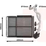 Výměník tepla, vnitřní vytápění VAN WEZEL 59016701