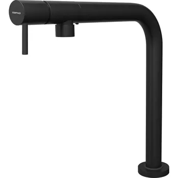 Vodovodní baterie SAPHO PRIS stojánková dřezová / umyvadlová baterie, černá